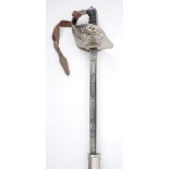 1895 pattern infantry officer's sword with EIIR marked to guard, in steel scabbard. By Wilkinson