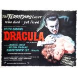 Dracula. 1958. Rank / Hammer, starring Peter Cushing, Christopher Lee and Michael Gough, printed