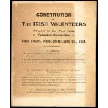 1914 (25 October) Constitution of The Irish Volunteers Adopted at the First Irish Volunteer