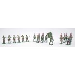 Model soldiers, The Irish Legion. 19 figures of soldiers in Napoleon's Irish Legion, in three sets