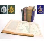 Military history, five volumes including Irish regimental histories and a photograph of 'D' Coy,