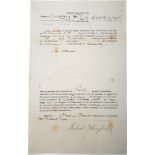 1879 (November 5) Land Wars. Application for compensation for loss of a house maliciously set fire