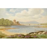 Joseph William Carey RUA (1859-1937) DOE CASTLE, DONEGAL, 1929 watercolour signed and dated lower