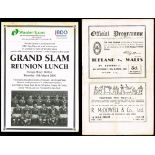 Rugby, 1948 (13 March) Ireland v. Wales, programme for Ireland's Grand-Slam winning match, signed.