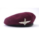 1970s Northern Ireland. Parachute Regiment red beret. Collection Mr Patrick O'Hagan, Belfast.