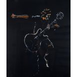 Rolling Stones, 'Paint It Black - Doctor', Portrait of Keith Richards by Ronnie Wood. A limited