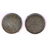 India. One rupee collection Includes Victoria young head (2), crowned head (18), Edward VII (3),