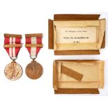 1939-1946 Emergency National Service Medals, 26th Battalion and Local Defence Force. To unknown