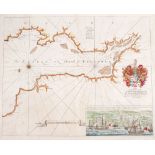 18th century, Map of Ireland by Richard W Seale, two charts and plans of the principle towns,