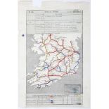 1948 (March 2) Railway axle-weight map of Ireland. An axle-weight map of the railway network of