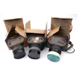 1939 three gas masks and a collection of militaria A 1939, Siebe Gorman, General Civilian