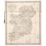 1835 Map of Ireland by James Palmer. A hand-coloured, engraved map of Ireland, A New and Improved