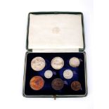 1928 Irish Free State Coins- halfcrown to farthing proof set in official presentation box. Fleur