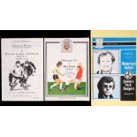 Football 1980-1995 Friendly match programmes. A large collection of programmes from club and