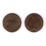 James II "Gunmoney" halfcrown (small), 1690 May Weakly struck with a lot of original lustre. Good