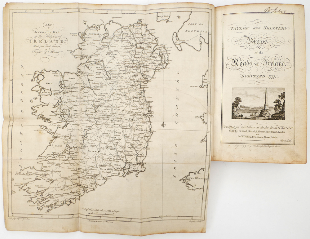 1777: Taylor, George and Skinner, Andrew. Taylor & Skinner's Maps of the Roads of Ireland, Surveyed.