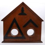 Freemasonry, Mark Master Masons' Lodge, Senior Warden's wicket. An oak gable-shaped screen, or