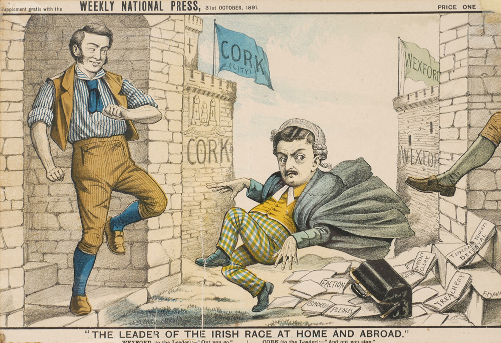 1891 (13 October and 19 December) Weekly National Journal, cartoon illustrations of John Redmond. - Image 2 of 4