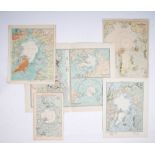 Circa 1880 Polar charts. North Polar Regions with Results of Latest Explorations, by William