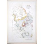 1776 Maps of Long Island and Boston during the American Revolutionary War. Two hand-coloured,