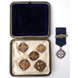 1932 Eucharistic Congress, choir-member's silver medal and five various badges. An Irish silver