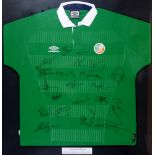 Football 2000-2001 Republic of Ireland jersey signed by Roy Keane, Mick McCarthy and others. Other