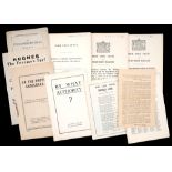 1921-1923 Irish political pamphlets. Handbills, The Last Poem of Thomas Ashe; Letter from Dr