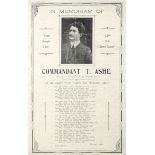 Thomas Ashe, Let Me Carry Your Cross For Ireland, Lord, memorial song sheet. The sheet with