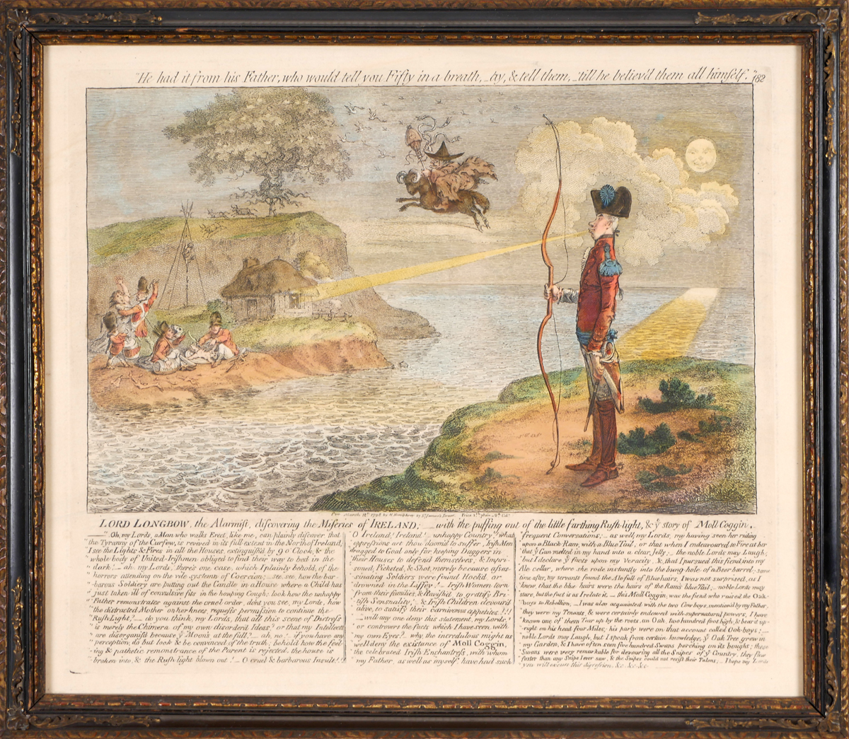 C.1800 An Irish Pilot or Steering by Chance and Lord Longbow, the Alarmist Discovering the - Image 2 of 2