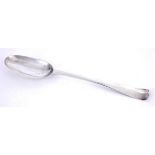 A George II hanovarian pattern tablespoon, possibly Walter Burnett, Cork. Maker's mark WB