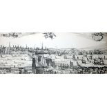 Panorama of London in 1600, by Claes Visscher. Lithograph, a view of London in around 1600. First