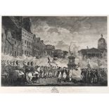 1779 The Volunteers of the City and County of Dublin - a print. As they met on College Green on