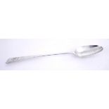 A George III Irish silver Old English pattern basting spoon by Michael Keating. Dublin, 1778,