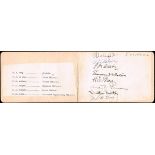 1937 (6 July) Foynes, autographs of Eamon de Valera, Sean Lemass and the Captain and crew of Pan-
