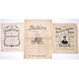 1918 'Rally Round the Banner, Boys' illustrated song sheet, 'Resurrection of Ireland' song sheet and