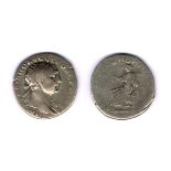 Mixed lot of copper coins including Ancient Rome, Ireland and England. (6) includes Trajan silver