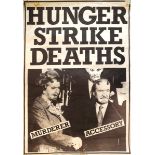 1981 Hunger Strike, six posters in support of the hunger strikers. Six black and white posters