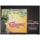 Chinatown, cinema poster. 1974. Starring Jack Nicholson and Faye Dunaway. Printed by Lonsdale &