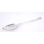 A George II Canongate, Scottish provincial silver, Hanovarian pattern tablespoon. Struck with a