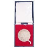 1965 Bord Fáilte Éireann, Irish silver medal by John Miller and Co. The logo in relief tho the