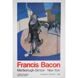 1968 Francis Bacon, poster for Marlborough-Gerson exhibition, New York. Depicting Bacon's portrait