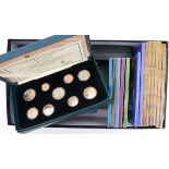 Year sets in Central Bank presentation packs or boxes (21) Includes proof sets for 2006, 2007,