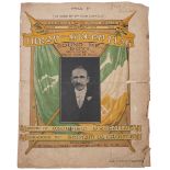 Sheet music 'Wrap the Green Flag Round Me, Boys' Dedicated to Major John McBride, published by The