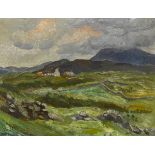 Estella Frances Solomons HRHA (1882-1968) UNDER MUCKISH, COUNTY DONEGAL, c.1927-1938 oil on board