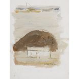 Basil Blackshaw HRHA RUA (1932-2016) ANOTHER PLACE oil on paper; (double-sided) signed lower right