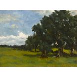 Roderic O'Conor (1860-1940) SUNNY DAY IN JUNE, c.1884 oil on panel signed and inscribed with title