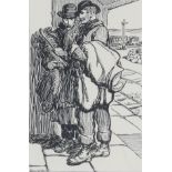 Jack Butler Yeats RHA (1871-1957) PIG JOBBERS print, signed in the plate lower left, 5.75 by 3.75in.
