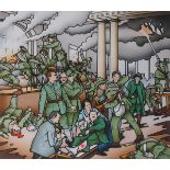 Robert Ballagh (b.1943) BIRTH OF THE IRISH REPUBLIC lithograph; (no 293 from an edition of 300),