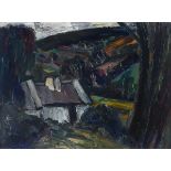Peter Collis RHA (1929-2012) GLENASMOLE, CO. WICKLOW oil on canvas, artist's inscribed label on