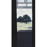 Hector McDonnell RUA (b.1947) WINDOW AT LOUDHAM , 1980 oil on board, titled on Fischer, London label